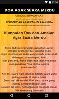 برنامه‌نما kumpulan Doa Dan Amalan Agar Suara Merdu عکس از صفحه