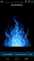 Blue Fire Wallpapers โปสเตอร์