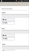 BMI / BMR / Body Fat Calculato скриншот 2