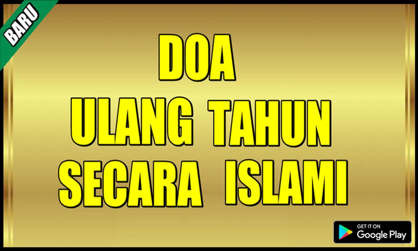 Gambar Doa Ulang Tahun Islami Gambar Islami