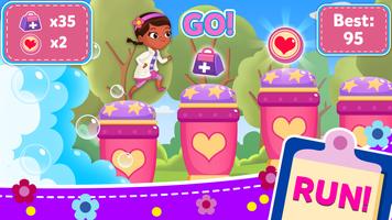 Bubble mission cute doc toy الملصق