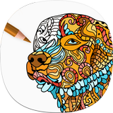 Dog Coloring Pages for Adults icône