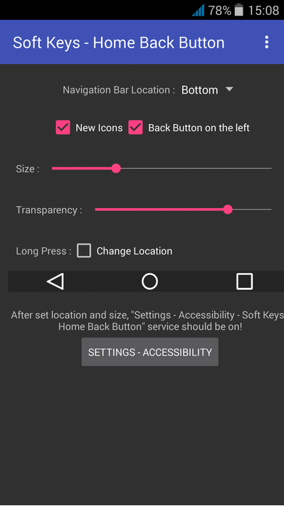 Soft Keys - Home Back Button screenshot 2