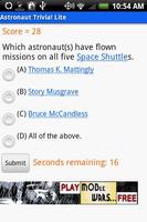 Astronaut Trivia! Lite screenshot 1