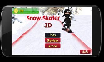 SNOW SKATING 3D-poster