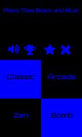 Piano Tiles 2 Black and Blue plakat