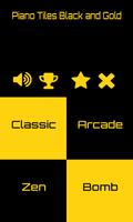 Piano Tiles Black and Gold Affiche