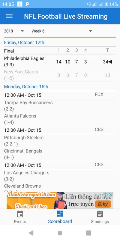 58 HQ Images Nfl Football Stream App : Yahoo's In-App NFL Game Streams Aim to Change How Fans ...