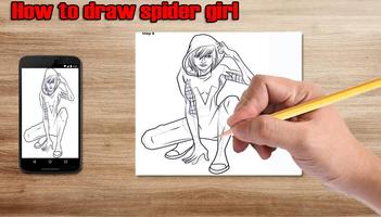 How to draw female superhero پوسٹر