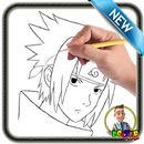 How to draw sasuke APK