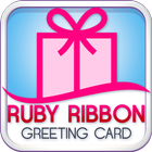 Ruby Ribbon Greeting Cards ikon