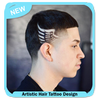 Artistic Hair Tattoo Design icon