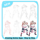 Icona Drawing Anime Apps - Step by Step