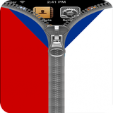 CzechRepublic Flag Zipper Lock-icoon