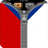 CzechRepublic Flag Zipper Lock-poster