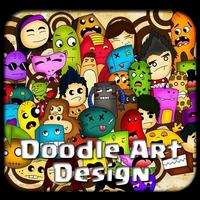 Doodle Art Design Affiche