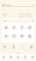 Happy white day 도돌런처 테마 imagem de tela 1