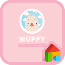 MUPPY(핑크) 도돌런처 테마 APK