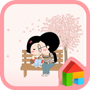 옥철이(벚꽃사랑) 도돌런처 테마 APK