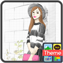피피노트(스트라이프) 카카오톡 테마 APK