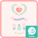retro heart 카카오톡 테마 APK