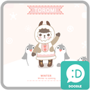 토로미(핑크윈터) 카카오톡 테마 APK