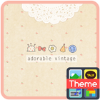 adorable vintage 카카오톡 테마 ícone