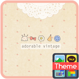 adorable vintage 카카오톡 테마 ícone