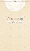 adorable vintage 카카오톡 테마 Cartaz