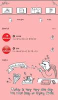 핑크 프리토크 카카오톡 테마 imagem de tela 3