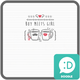 boy meets girl 카카오톡 테마 ícone