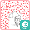 cold heart red rain 카카오톡 테마 APK