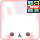 Fluffy bunny 카카오톡 테마 icon