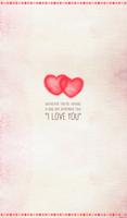 Two hearts One love 카카오톡 테마 Affiche