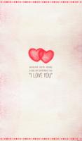 Two hearts One love 카카오톡 테마 poster