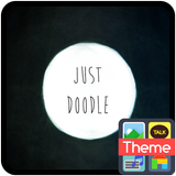 낙서(just doodle) 카카오톡 테마 ícone