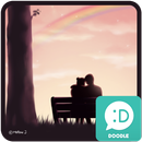 러블리걸(둘이 함께) 카카오톡 테마 APK