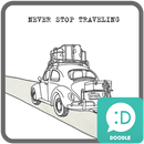 Never stop traveling 카카오톡 테마 APK