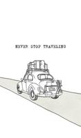 Never stop traveling 카카오톡 테마 Cartaz