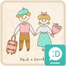 폴앤도로시(빈티지커플) 카카오톡 테마 APK