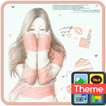 피피노트(오렌지스트라이프) 카카오톡 테마