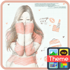 피피노트(오렌지스트라이프) 카카오톡 테마 ícone
