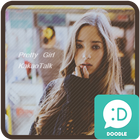 pretty girl 카카오톡 테마 Zeichen
