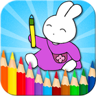 Coloring Doodle - Bunny GO أيقونة