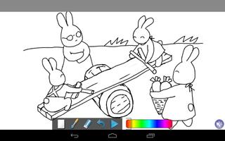 Coloring Doodle - Bunny GO capture d'écran 1