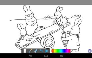 Coloring Doodle - Bunny GO captura de pantalla 1