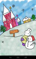 Kids Paint Christmas Cards Poster