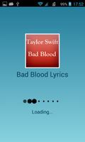 Taylor Swift Bad Blood lyrics poster