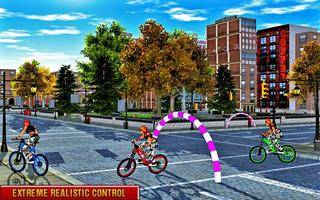 Rooftop Bicycle Stunts Rider Free Games capture d'écran 3
