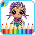 Surprise Dolls Coloring Book